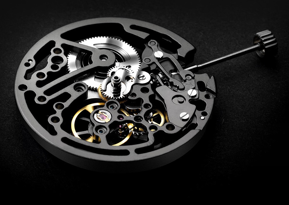 Часы GIGA Design full hollow mechanical watches механизм часов