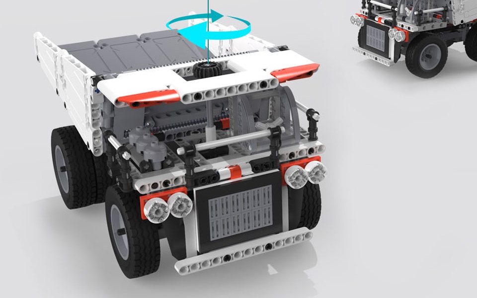Игрушка трансформер MiTu Building blocks Mine Truck рулевое управление