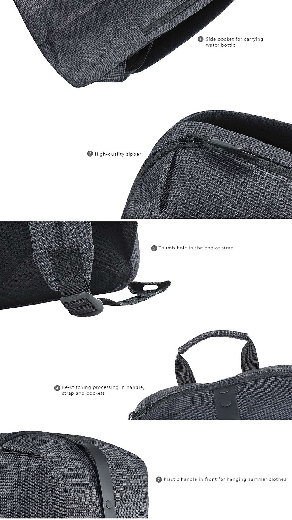 Рюкзак Xiaomi College Leisure Shoulder Bag особенности дизайна