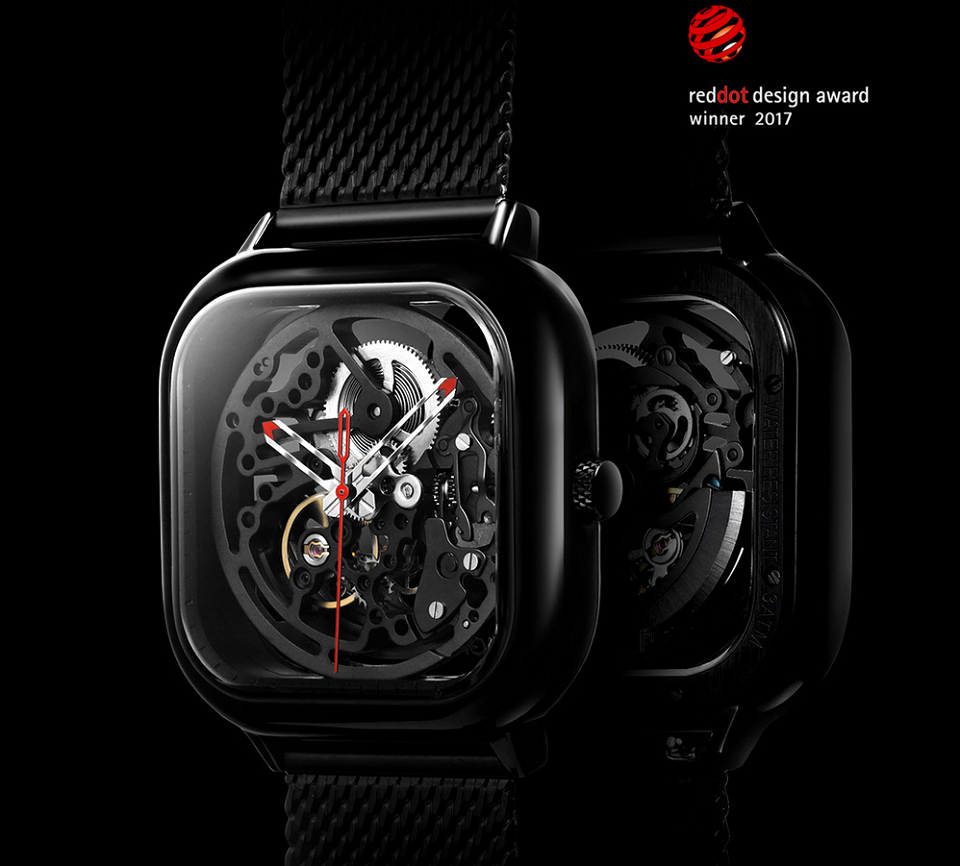 Часы GIGA Design full hollow mechanical watches в другом ракурсе