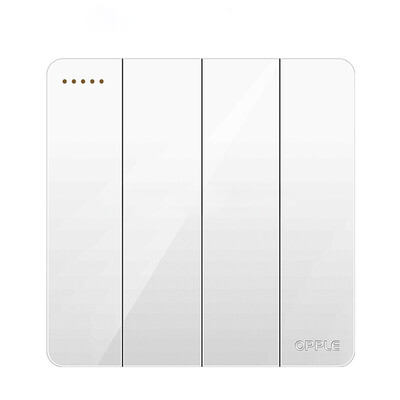 Выключатель четверной Xiaomi OPPLE Lighting Wall Switch Socket White K12 Four Open Dual Control