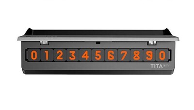 Табличка с номером телефона для авто Xiaomi Bcase TITA MINI Silver