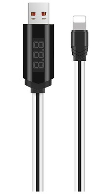 Кабель Hoco LED U29 USB-Lightning 1м Белый