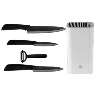 Набор ножей с подставкой Xiaomi Huo Hou Nano Ceramic Knifes Set 5in1