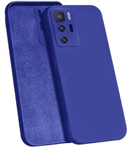 Накладка Soft-touch для Xiaomi Poco X3 GT Синяя