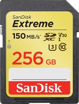 Карта памяти SanDisk Extreme SDXC Class 10 V30 UHS-I U3 150 Mb/s 256GB SDSDXV5-256G-GNCIN