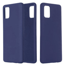Накладка Soft-touch для Samsung Galaxy S20 FE/S20 Lite Темно синяя