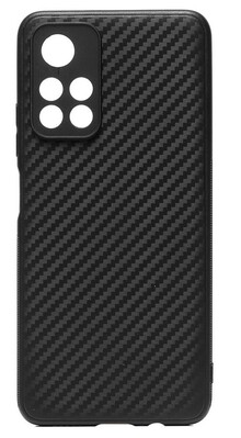 Накладка EG для Xiaomi Poco M4 pro 5G силиконовая черный карбон