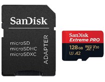 Карта памяти SanDisk Extreme Pro microSDXC Class 10 UHS Class 3 V30 A2 200/90 MB/s 128GB + SD adapter SDSQXCD-128G-GN6MA