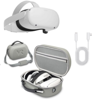 Шлем виртуальной реальности Oculus Quest 2 128GB + кабель Oculus 5м + Защитный кейс C3