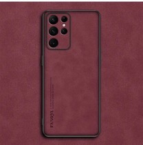 Накладка Fanoya для Samsung Galaxy S23 Ultra силиконовая Красная