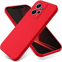 Накладка Soft-touch для Xiaomi Redmi Note 12 4G красная