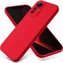 Накладка Soft-touch для Xiaomi Redmi Note 12S 4G красная
