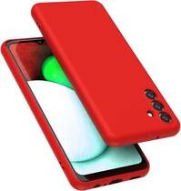 Накладка Soft-touch для Samsung A54 красная
