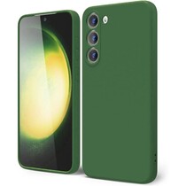 Накладка Soft-touch для Samsung S23 зеленая