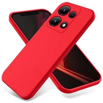 Накладка Soft-touch для Xiaomi Redmi Note 13 Pro 4G Красная